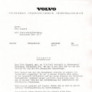 Zeugnis von Volvo f&uuml;r Toni Geppert